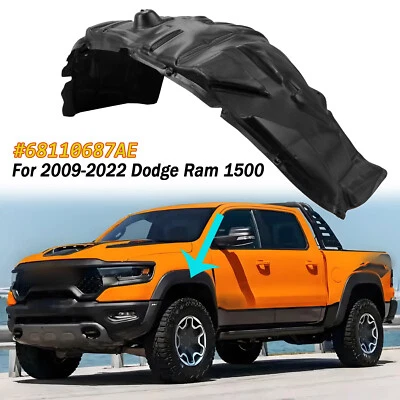 Fender Liner For 2011-2018 Ram 1500 Fits 2019-2022 1500 Classic Foto 1 de 4