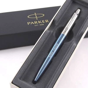Personalisierte gravierte Parker Jotter Kugelschreiber Waterloo blau, NEU 2017 SERIE - Bild 1 von 5