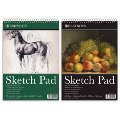 TALLON A4 Skizzenblock Spiral Buch Künstler Skizzieren Zeichnen Kritzeln Kunst Handwerk | 170 GSM