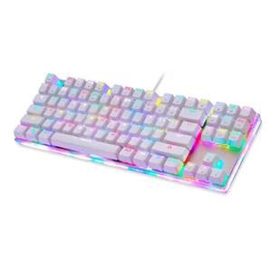 K87S Mechanical Keyboard Gaming Keyboard USB Wired Gaming P4W2 - Picture 1 of 11