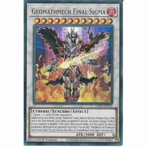 Geomathmech Final Sigma GFP2-EN134 1st Edition Ultra Rare :YuGiOh Trading Card - Picture 1 of 3