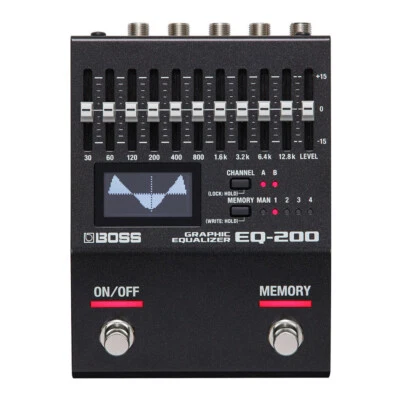 BOSS EQ-200 Dual 10-Band EQs Visual EQ Display Real-Time Control Equalizer Pedal - Image 1 of 4