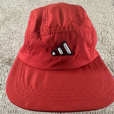 Gorra Adidas Gorra Correa Trasera Para Hombre Roja Correr Atlética Ligera Malla Bordada Foto 1 de 4