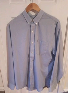 Izod Long Sleeve Button-Up Shirt  Large - Picture 1 of 4