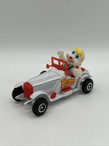 VTG Unbranded Diecast "Toy Town Doctor" Toy Car Clown Hong Kong White and Red - Picture 1 of 13