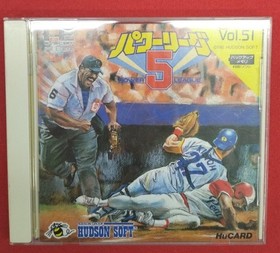 HUD PC Engine HUCARD Power League 5 Used