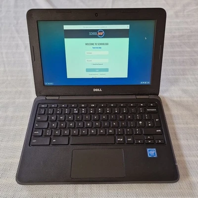 Dell Chromebook 11 3180 , Celeron, 11.6", 16Gb eMMc SSD, 4Gb RAM, LOCKED (198) - Image 1 of 4