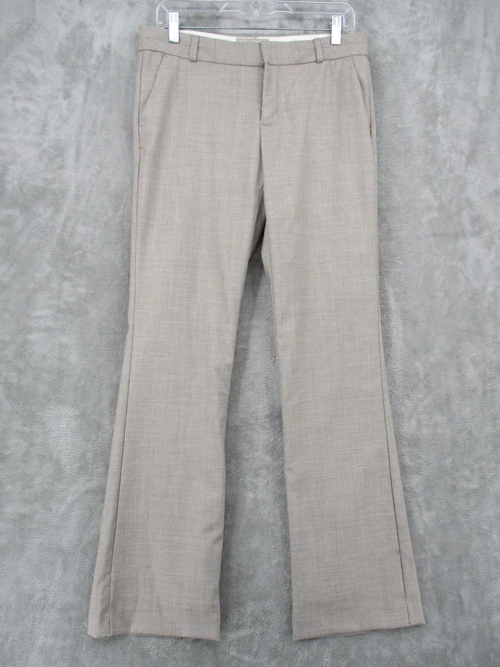 Pantalones Banana Republic para mujer 6 Martin Fit mezcla de lana pantalón oficina carrera bronceado Foto 1 de 4