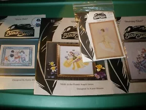 Lot of 4 Black Swan by Karen Weaver Leaflets Calla Lily, Snow Date, Daffodil, Mo - Picture 1 of 5