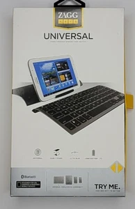 Wireless Bluetooth Keyboard For Smartphones & Tablets ZAGG keys With Cover Case. - Picture 1 of 7