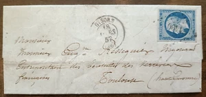 Marque postale - CACHET ROUGE - TAMPON GISORS PARIS - 1857 Non dentelé - Imagen 1 de 2
