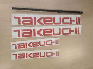 2 Stück Aufkleber je 40cm Schriftzug Takeuchi Beschriftung Minibagger - Bild 1 von 1