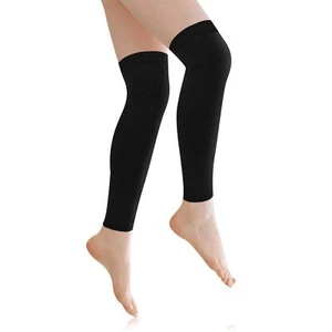 2 Pairs Women Knit Leg Warmers Knee High Knit Warm Thermal Acrylic Winter Leg... - Picture 1 of 5