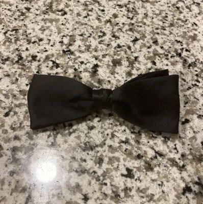 Chanel Moño Clip de Pelo Pasador Negro Satinado Raro Años 90’s Foto 1 de 4