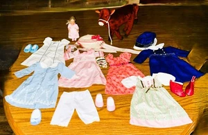 American Girl Caroline's Clothing & Accessories Lot ~ 6 Outfits, Calf, Mini Doll - Picture 1 of 23
