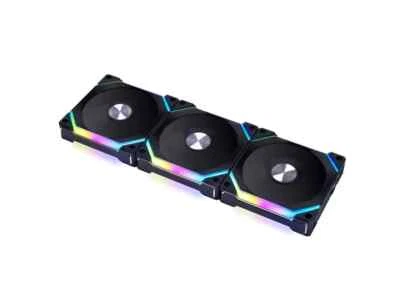 Lian Li UNI Fan SL120 V2 RGB Black 3x 12cm Fan Pack with Controller - UF-SL120V2 - Image 1 of 4