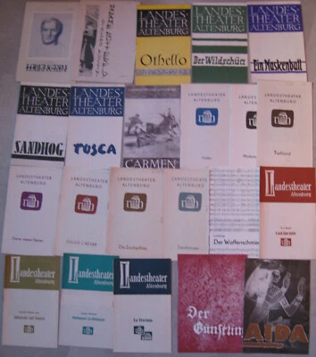 Konvolut 34 Programmhefte Oper Landestheater Altenburg  1952-1975 - Bild 1 von 4