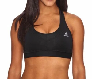 adidas Womens Solid Techfit Molded Cup Sports Bra Black Size Small - - Picture 1 of 4