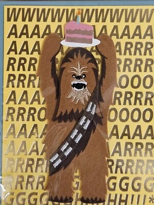 Papyrus Disney Funny Star Wars Birthday Card Wookie Chewbacca  - Image 1 of 4
