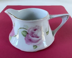 Bavarian creamer with pink roses - Picture 1 of 4
