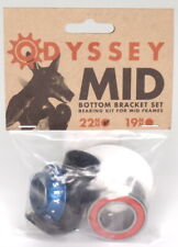 Odyssey Mid BMX Bike Bottom Bracket - 22mm, Anodized Blue