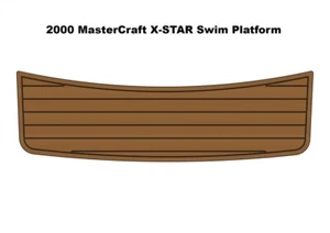 2000 MasterCraft X-STAR Swim Platform Pad Boat EVA Faux Foam Teak Deck Floor Mat - Picture 1 of 23