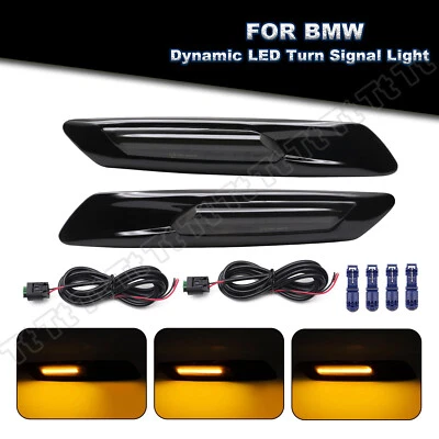 Sequential Fender LED Side Marker Signal Lights For 2011-2013 BMW 528i 535i 550i - Image 1 of 4