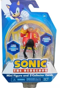 Sonic Hedgehog Dr Eggman Mini Figure Collector Cards Sega Toy 2.5” Movie - Picture 1 of 6