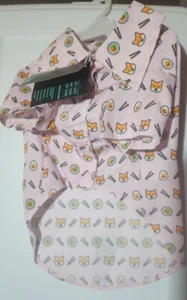 NEW FuzzYard Pet Shirt Apparel Dog Shu Shiba Size 4▪︎Chest 23.2-23.6"▪︎NEW✅️ - Picture 1 of 5