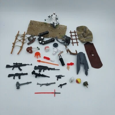 Star Wars Lote De 32 Figuras De Acción Accesorios, Piezas, Piezas Armas! Foto 1 de 4