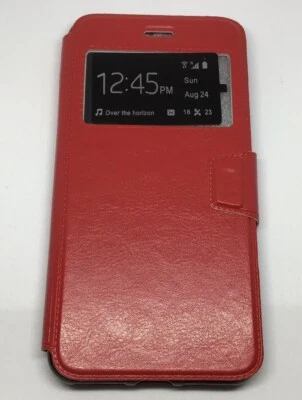 Funda iPhone 7 Plus/Funda Cartera iPhone 8 Plus, Color Rojo Foto 1 de 4