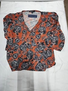 Blusa para mujer Adrienne Vittadini con cuello recortado talla L nueva con etiquetas - Imagen 1 de 3