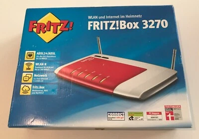 AVM Fritzbox 3270 v3 ADSL ADSL2+ 300 Mbit Media Server 2,4 + 5 GHz WLAN Router - Bild 1 von 2