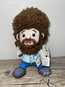 Bob Ross Figur Plüschfigur Puppe Happy Little Painting mit Pinsel und Palette - Bild 1 von 5