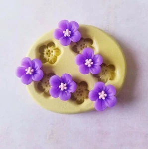 Sakura mold fondant chocolate polymer clay mini flower mold cherry blossom - Picture 1 of 3