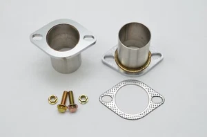 All Out Fab 2.5 inch Exhaust Flange Repair Pipe Kit 2 Bolts & Gasket hardware - Picture 1 of 11