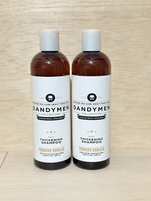 Lot 2-Dandy Men Collection Thickening Shampoo Tobacco Vanilla 11.83 Fl oz Ea - Image 1 of 2