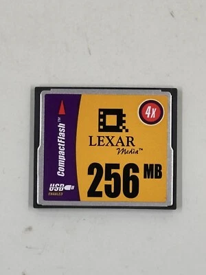 Vintage Lexar 256MB Compact Flash memory card IBM With Case - Image 1 of 2