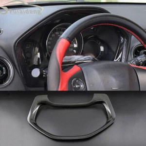 Carbon fiber ABS Inner Instrument Panel frame Cover Trim For Honda HR-V 2016-20 - Picture 1 of 5
