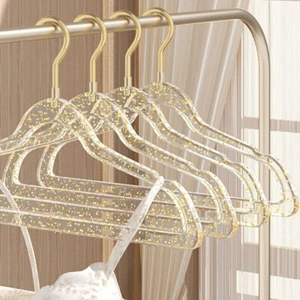 1PC Acrylic Hanger Clothing Organizer Wardrobe Pants Coat Hanger Drying Rack Tra - Bild 1 von 14