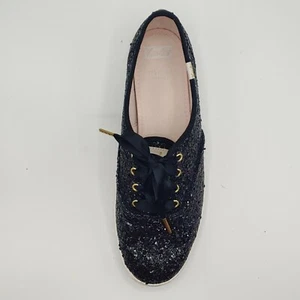 Kate Spade Keds ONE SHOE ONLY Amputee womens 8.5 New York Black Glitter Sneaker - Picture 1 of 10