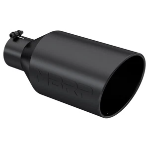 MBRP T5128BLK Stainless Black Rolled End Round 4 inch Universal Fit Exhaust Tip - Bild 1 von 3
