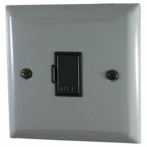 G&H SLG90B Spectrum Plate Light Grey 1 Gang Fused Spur 13A Unswitched - Imagen 1 de 1