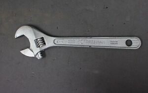 Crafsman 10" Circle Y Forged Steel Adjustable Wrench - Super Working Condition