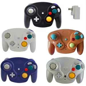 Classic Wireless Game Controller With Adapter Wavebird For Gamecube Retro GC NGC - Picture 1 of 16