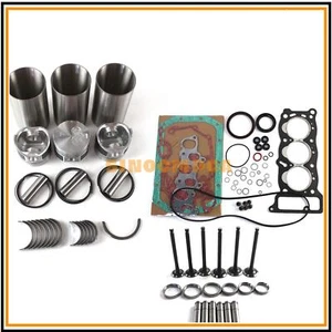 3KC1 980CC Engine Rebuild Kit + Valves For Isuzu Nissan Mini Excavator Loader - Picture 1 of 9
