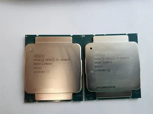Lot of 2 Intel Xeon E5-2620 V3 15MB Cache SR207 2.40GHz CPU Matching Pair - Picture 1 of 3