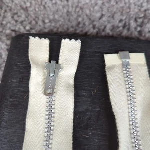 Vintage 50s Talon Separating Zipper White 23" NOS Deadstock - Bild 1 von 7