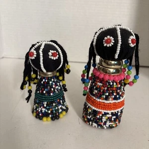 2 Ndebele Perlen Puppe Südafrika - Bild 1 von 7