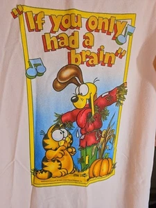 1978 RARO Camisón Garfield el Gato Con ODIE Camisa de Noche Pijama por Jim Davis - Imagen 1 de 5